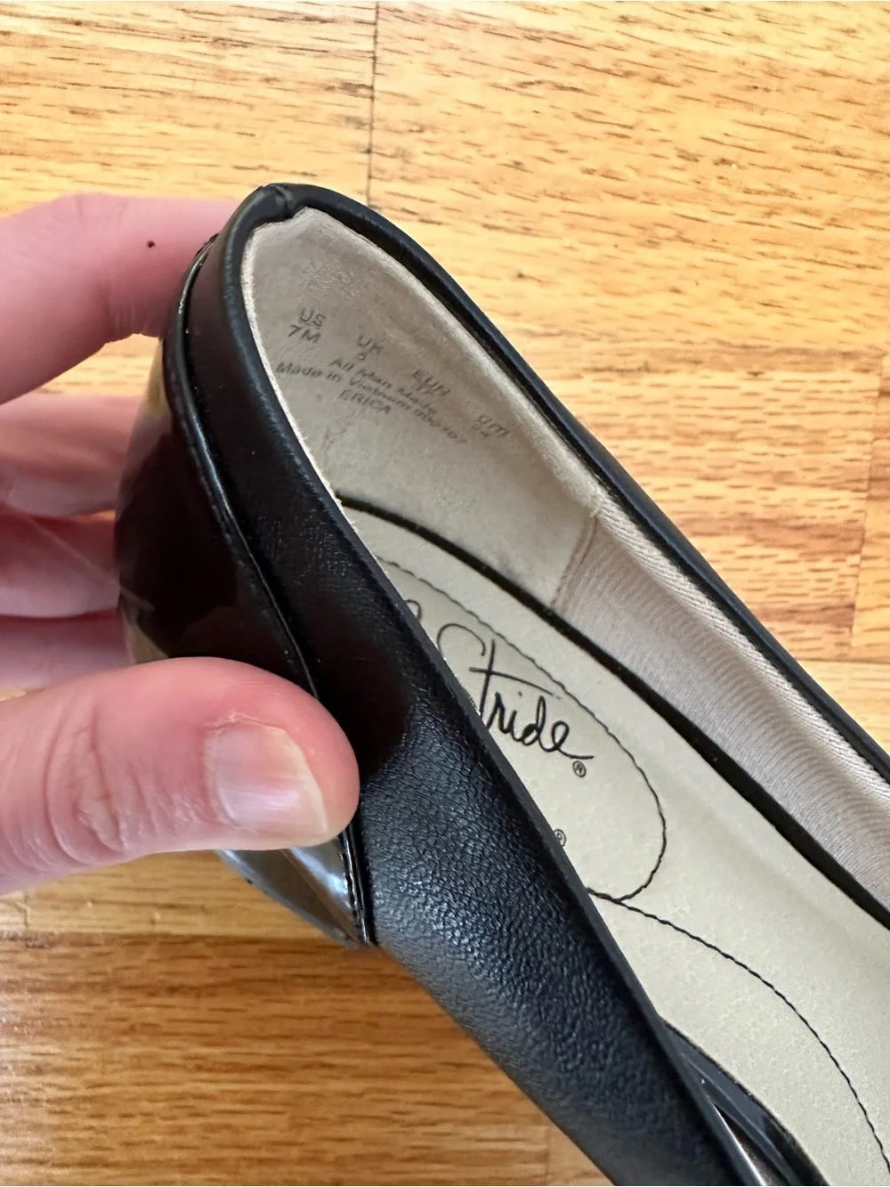 Life Stride Black Slip-On Pumps